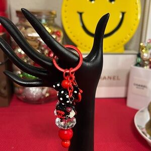 Bag Charm with acrylic beads